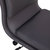 Artemis Mid-Back Armless Home Office Chair With Height Adjustable Swivel Seat And Five Star Chrome Base, Gray Faux Leather