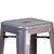 Atlas Series Backless 30" Bar Height Dining Stool with Clear Coated Metal Frame for Indoor Use