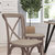 Bardstown X-Back Bistro Style Wooden High Back Dining Chair In Driftwood
