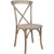 Bardstown X-Back Bistro Style Wooden High Back Dining Chair In Driftwood