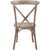 Bardstown X-Back Bistro Style Wooden High Back Dining Chair In Driftwood