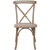 Bardstown X-Back Bistro Style Wooden High Back Dining Chair In Driftwood