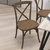Bardstown X-Back Bistro Style Wooden High Back Dining Chair In Light Brown