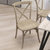 Bardstown X-Back Bistro Style Wooden High Back Dining Chair In Medium Natural With White Grain