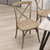 Bardstown X-Back Bistro Style Wooden High Back Dining Chair In Natural With White Grain