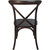 Bardstown X-Back Bistro Style Wooden High Back Dining Chair In Walnut