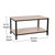Bromwell Coffee Table Rustic Driftwood And Metal Frame Coffee Table With Storage