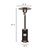 Bronze Finished Stainless Steel 7.5' Tall 40,000 BTU Outdoor Propane Patio Heater with Wheels