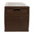 Brown 120 Gallon Weather Resistant Outdoor Storage Box for Decks, Patios, Poolside and More