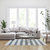 Cabana Style Striped Area Rug - Grey