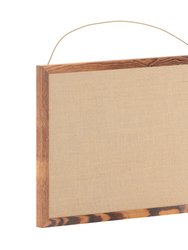 Clarey 20 x 30 Linen Display Board With Wooden Frame And Push Pins