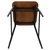 Copenhagen Industrial Bar and Kitchen Stool with Gunmetal Steel Frame and Rustic Wood Seat