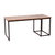 Corsica Coffee Table 2 Piece Walnut Wood Grain Surface Black Metal Frame Nesting Coffee Table With Storage