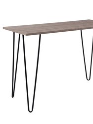 Driftwood Grain Finish Console Table