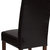 Ellison Mid-Century Panel Back Parsons Accent Dining Chair In Brown Faux Leather