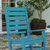 Fielder Contemporary Rocking Chair, All-Weather HDPE Indoor/Outdoor Rocker - Blue