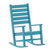 Fielder Set Of 2 Contemporary Rocking Chairs, All-Weather HDPE Indoor/Outdoor Rockers In Blue