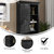 Finnoula 36" Wide Farmhouse Storage Cabinet, Semi-Open Storage With Sliding Barn Door