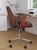 Frederick Mid-Back Ergonomic Office Chair Executive Swivel Bentwood Frame Desk Chair