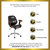 Frederick Mid-Back Ergonomic Office Chair Executive Swivel Bentwood Frame Desk Chair