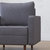 Garibaldi Mid-Century Modern Armchair With Tufted Faux Linen Upholstery And Solid Wood Legs