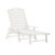 Gaylord Adjustable Adirondack Lounger With Cup Holder- All-Weather Indoor/Outdoor HDPE Lounge Chair