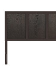 Grady Raised Panel Wooden Adjustable Headboard - Dark Brown