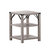 Green River Modern Farmhouse Engineered Wood End Table With Two Tiered Shelving And Powder Coated Steel Accents In Gray Wash