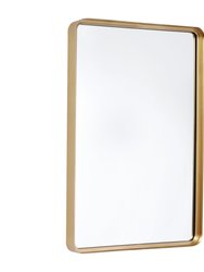 Halstead 20" x 30" Hanging Rectangular Mirror - Gold