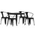 Hara Five Piece Indoor-Outdoor Dining Table And Chairs Set