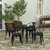 Hara Five Piece Indoor-Outdoor Dining Table And Chairs Set - Black