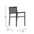 Hilda Set Of 2 Indoor/Outdoor Black Poly Resin Stacking Club Chairs