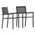 Hilda Set Of 2 Indoor/Outdoor Black Poly Resin Stacking Club Chairs