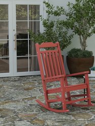 Hillford Poly Resin Indoor/Outdoor Rocking Chair - Red