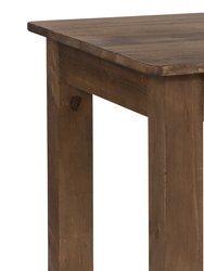 Jessamine 46" x 30" Rectangular Antique Rustic Solid Pine Farm Dining Table