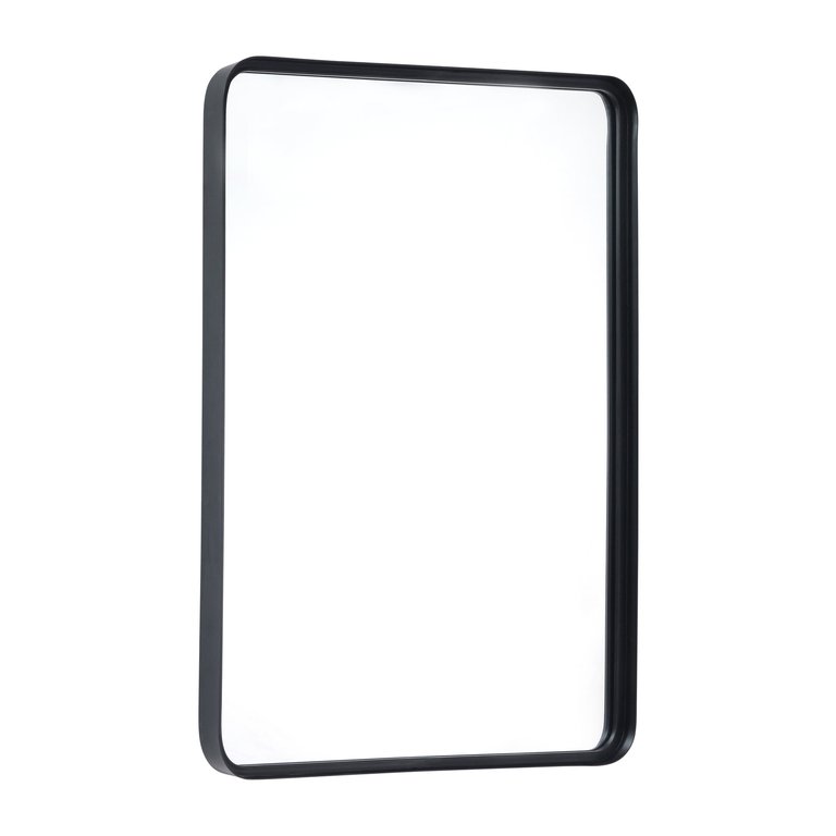 Jinny Metal Deep Set Wall Mirror - Black