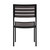 Kersey Outdoor Side Chairs Poly Gray Wash Faux Teak Wood and Metal Patio And Deck Chairs For All-Weather Use- Set Of 2