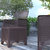 Lanai Outdoor Furniture 3 Item Set Faux Rattan Resin Wicker Lounge Chairs And Side Table Chocolate Brown Patio Furniture