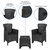 Lanai Outdoor Furniture 3 Item Set Faux Rattan Resin Wicker Lounge Chairs And Side Table