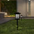 Lantern Style All-Weather Outdoor LED Solar Lights, Black Solar Powered Lights for Pathway - Black