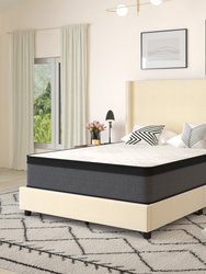 Lofton 13" Euro Top Mattress In A Box With Hybrid Pocket Spring And Foam Design For Supportive Pressure Relief