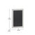 Magda 18" x 24" White Wall Mount Magnetic Chalkboard Sign, Hanging Wall Chalkboard Memo Board