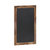 Magda 20" x 30" Torched Wood Wall Mount Magnetic Chalkboard Sign, Hanging Wall Chalkboard Memo Board