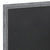 Magda 24" x 36" Rustic Gray Wall Mount Magnetic Chalkboard Sign, Hanging Wall Chalkboard Memo Board