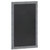 Magda 24" x 36" Rustic Gray Wall Mount Magnetic Chalkboard Sign, Hanging Wall Chalkboard Memo Board