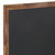 Magda 24" x 36" Torched Wood Wall Mount Magnetic Chalkboard Sign, Hanging Wall Chalkboard Memo Board