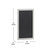 Magda 24" x 36" White Wall Mount Magnetic Chalkboard Sign, Hanging Wall Chalkboard Memo Board