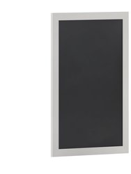 Magda 24" x 36" White Wall Mount Magnetic Chalkboard Sign, Hanging Wall Chalkboard Memo Board