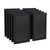 Magda Set of 10 Wall Mount Magnetic Chalkboards In Black, 11" x 17"