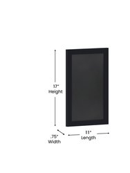 Magda Set of 10 Wall Mount Magnetic Chalkboards In Black, 11" x 17"